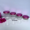 HỘP NHỰA NẮP TÍM HỒNG 50g / 100g / 200g / 250g / 300g / 500g / 1kg - Hủ nhựa pet trong suốt Nắp nhôm thiếc chiết Mỹ phẩm