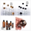 Chai THUỶ TINH Nâu bóng 100ml 50ml 30ml 20ml 15ml  10ml 5ml Đựng Tinh Dầu xịt sương/ bóp nhỏ giọt/ nắp Đen nút giọt / quai xách vàng bóp giọt … LỌ THUỶ TINH CHIẾT MỸ PHẨM TRONG SUỐT 