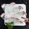 HỘP NHỰA NẮP TÍM HỒNG 50g / 100g / 200g / 250g / 300g / 500g / 1kg - Hủ nhựa pet trong suốt Nắp nhôm thiếc chiết Mỹ phẩm