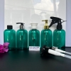 CHAI TRONG SUỐT 500ml vòi nhấn Bạc Cao cấp - Chai nhựa pet chiết dầu gội mĩ phẩm vòi pumb nhỏ giọt