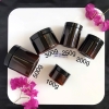HỦ NHỰA NÂU 500gr / 300g / 250g / 200g / 100g ( SEAL LÓT TỰ DÍNH )  - Hủ Nâu nắp Đen đựng kem, Chiết Mỹ phẩm , thực phẩm