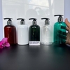 Chai đựng dầu gội 350ml 500ml VÒI TRÒN ỐNG LỚN - chai chiết kem Màu xanh Ngọc / Nâu / Trong / trắng đựng mỹ phẩm vòi nhấn pumb