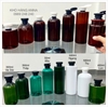 Chai pet NÂU nắp BẬT THÁP đựng nước ( đủ size ) - Chai nhựa nắp bật giọt 500ml 400ml 350ml 300ml 1 Lít đựng Thực phẩm , chiết mỹ phẩm