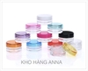 HỦ NHỰA NHỎ 3gr/ 5gr/ 10gr - HỦ NHỰA TRONG  NẮP HỒNG / XANH / ĐEN - Hủ nhựa vuông nhỏ- Hủ nhựa chiết Mỹ phẩm