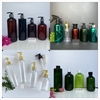 Chai nhựa Pet trong suốt 500ml/ 300ml/ 200ml/ 250ml/ 150ml/ 100ml- vỏ Chai nhựa trong suốt vòi nhấn, xịt sương, nắp đen