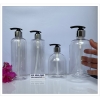 CHAI TRONG SUỐT 500ml vòi nhấn Bạc Cao cấp - Chai nhựa pet chiết dầu gội mĩ phẩm vòi pumb nhỏ giọt