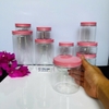 HỦ NHỰA trong suốt NẮP NHÔM HỒNG 200g 250g 300g 500g 750g 1kg 100g  50g - HỘP NHỰA PET THỰC PHẨM