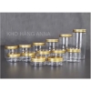 Hủ nhựa  NẮP NHÔM VÀNG / HỒNG  ( SEAL LÓT TỰ DÍNH ) - Hủ Pet Trong suốt nắp thiếc 50g 100g 200g 250g 500g 750g 1kg