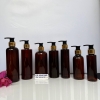 Chai vòi nhấn Xi đồng đen đựng dầu gội / sữa tắm - CHAI NHỰA PET TRONG SUỐT 100ml / 150ml / 200ml / 250ml chiết Mỹ phẩm