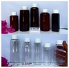 CHAI HỦ NHỰA NẮP TRẮNG 2 Lớp + NÚT NHỎ GIỌT - CHAI NÂU 100ml 120ml 150ml 200ml 250ml 300ml Đựng mỹ phẩm Nắp vặn 2 lớp 
