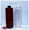Chai pet 1 LÍT vòi nhấn -  CHAI NHỰA 1 lít nắp Bật đựng nước , chiết mỹ phẩm , đựng thực phẩm
