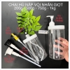 HỦ CHAI NHỰA Vòi nhấn 500ml 1lít - HỦ PET trong suốt nắp TRẮNG kèm vòi pumb chiết mỹ phẩm , đựng xà bông 1kg 500g 400g 300g 200g 