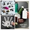 Chai pet NÂU nắp BẬT THÁP đựng nước ( đủ size ) - Chai nhựa nắp bật giọt 500ml 400ml 350ml 300ml 1 Lít đựng Thực phẩm , chiết mỹ phẩm