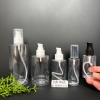 CHAI  XỊT GIỌT CHIẾT MỸ PHẨM - Chai lọ nhựa pet Nâu / Trong suốt đầu xịt nhỏ giọt 300ml 250ml 200ml 150ml 100ml  - CHAI PET NÂU CHIẾT MỸ PHẨM , ĐỰNG NƯỚC
