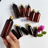 CHAI NHỰA NÂU NẮP VẶN ĐEN 20ml / 30ml / 50ml / 70ml /100ml  - Chai lọ Nhựa CHIẾT MỸ PHẨM , đựng nước , chiết sữa tắm - CHAU PET NÂU ĐỰNG NƯỚC