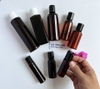 Chai NÂU nắp Nhấn Press CHIẾT MỸ PHẨM - Bình nhựa PET 30ml / 50ml / 100ml / 150ml  đựng sữa tắm