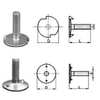 Bulong gầu tải - Elevator Bucket Bolts