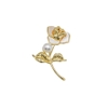 Cài áo ngọc trai Hoa hồng trắng ROSE PEARL(9-10ly) - CTJ5136