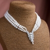 Vòng cổ Ngọc Trai Nước Ngọt Thiên Nhiên Cao Cấp - Hàng 3 Tròn - Ngọc tinh hoa - ELITE PEARL (3-8ly) - CTJ2501
