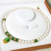 Vòng cổ Ngọc trai Cao cấp Chuỗi đơn Mix mã não - Quà tặng Mẹ - NULLAN PEARL (8ly) - CTJ0210