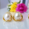 Bông khuyên tai Ngọc trai Kiểu nụ Trái tim Sang trọng thu hút - DANKO PEARL (8-9ly) - CTJ0406