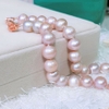 Vòng cổ Ngọc trai nước ngọt thiên nhiên Cao cấp - ChuỗI đơn phú quý - GINA PEARL (12ly) - CTJ0712