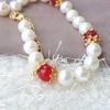 Vòng tay Ngọc trai nước ngọt Thiên nhiên Cao cấp - Chuỗi đơn tròn Mix đá mã não - Quà tặng Mẹ - NULLAN PEARL (8ly) - CTJ1010
