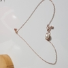 Dây chuyền Mặt Ngọc trai Thiên nhiên Cao cấp Bạc S925 nạm Zircon - Quà tặng Tình yêu - LOVE PEARL (8-9ly) - CTJ1409