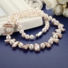Vòng cổ ngọc trai thiên nhiên Mix Baroque Cao cấp Chuỗi đơn ZitherPearl(8-9ly) - CTJ1609