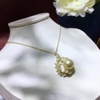 Mặt dây chuyền ngọc trai thiên nhiên Cao cấp Bạc S925 nạm Zircon Bông lúa - BongPearl(9-10ly) - CTJ2101