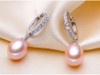 Bông tai Ngọc trai nước ngọt Thiên nhiên Cao cấp - Kiểu móc Tinh tế - FANY PEARL (8-9ly) - CTJ2209