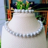 Bộ trang sức Ngọc trai nước ngọt Thiên nhiên Cao cấp 2M - ChuỗI đơn sang trọng - SMOG PEARL (12-13y) - CTJ3211