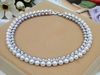 Vòng cổ Ngọc trai tự nhiên Cao cấp hạt tròn Mix Bạc nạm Zircon - CARA PEARL (6-9ly) - CTJ4209N