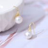 Bông khuyên tai nữ Kiểu móc hoa - SPOOL PEARL (8-9ly) - CTJ4808