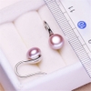 Bông tai Ngọc trai nước ngọt Thiên nhiên Cao cấp - Kiểu móc hoa - SPOOL PEARL (8ly) - CTJ4810