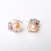 Bông khuyên tai ngọc trai Kiểu nụ trái tim Miss Pearl(6ly) - CTJ6606