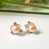 Bông khuyên tai ngọc trai Kiểu nụ Cánh sen Lotus Pearl(6ly) - CTJ6806