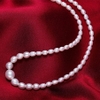 Vòng cổ ngọc trai tự nhiên Cao cấp Chuỗi đơn xoài 9 mọng NINE PEARL (5-9ly) - CTJ6308