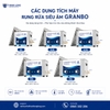 Các dung tích máy rung rửa siêu âm Granbo nha khoa