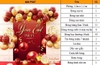 Set bóng trang trí năm mới - trang trí tiệc tất niên NM-P002