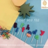 Nến họa tiết BIRTHDAY chữ rời
