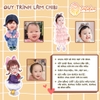 Chibi bé gái tông nâu ĐÁNG YÊU - Mẫu mới
