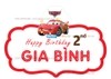 Bảng tên sinh nhật xe ô tô