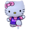 Bóng sinh nhật-hình Kitty chạy bộ
