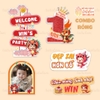 COMBO CHIBI SINH NHẬT CHO BÉ TUỔI RỒNG - RỒNG ĐỎ CB-L004