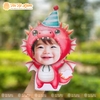 CHIBI LẮC ĐẦU CHO BÉ 1 TUỔI RỒNG - MẪU XANH LÁ