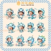 CHIBI SINH NHẬT CHO BÉ 1 TUỔI RỒNG- MẪU VÀNG