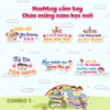 Set 6 Hashtag khai giảng- mẫu sẵn COMBO 1