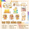 COMBO CHIBI RỒNG CON ĐÁNG YÊU - RỒNG VÀNG