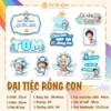 COMBO CHIBI RỒNG CON RẠNG RỠ - RỒNG XANH DƯƠNG